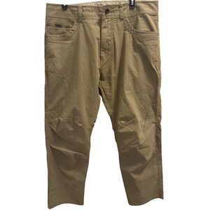 KUHL Mens Green Lightweight Hiking Utility Pants Articulated Knee Size 36